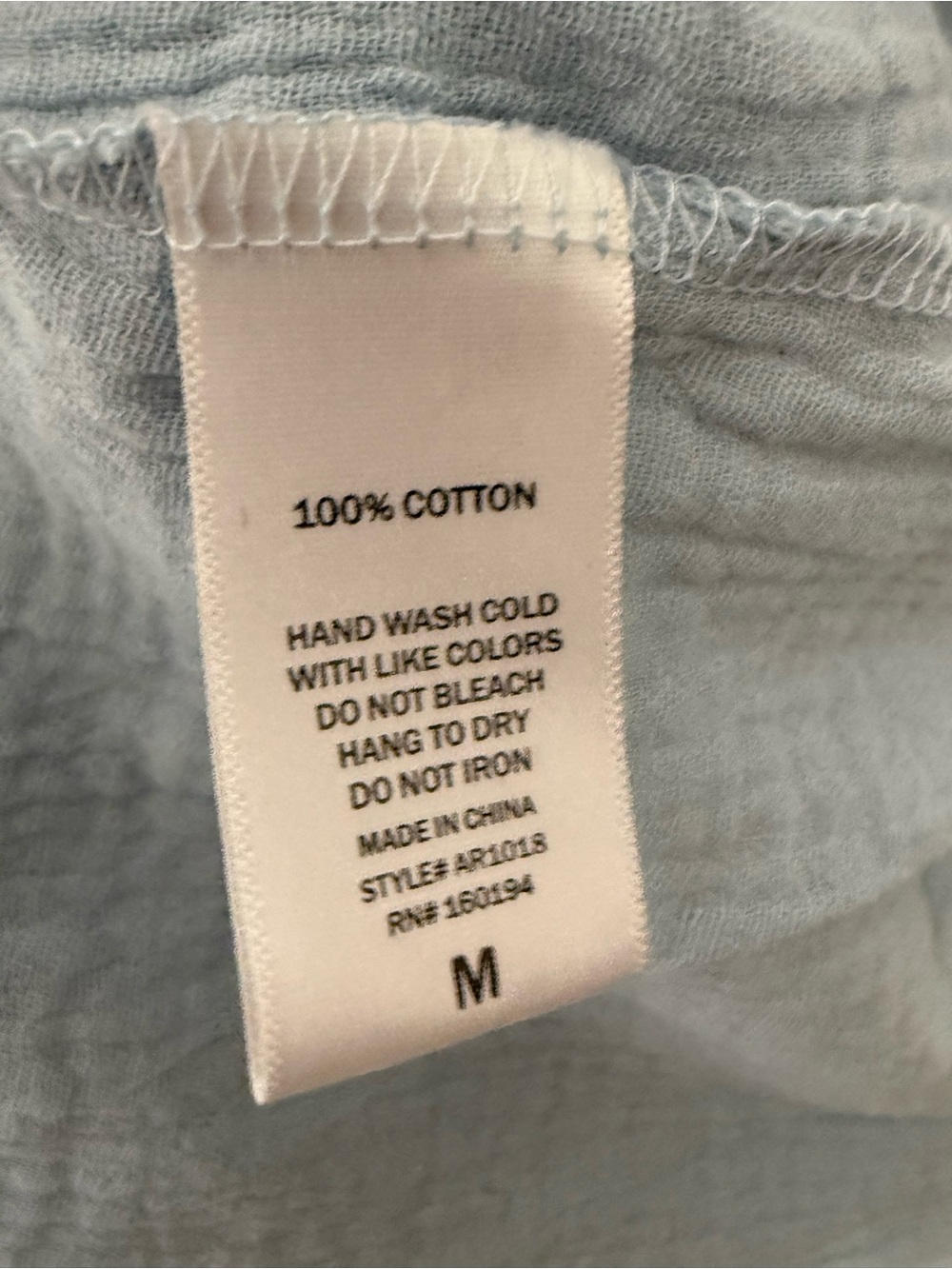 A.ren Islay Tie Shoulder Maxi Dress Blue 100% Cotton Smocked Boho NWT Resort - Picture 8 of 8